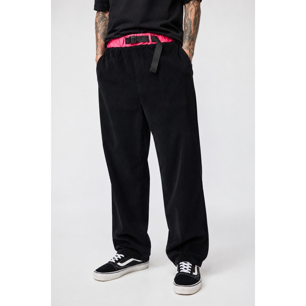 CNCPTS Beach Pant Black Pink Corduroy Pants Size L NWT - Picture 3 of 4